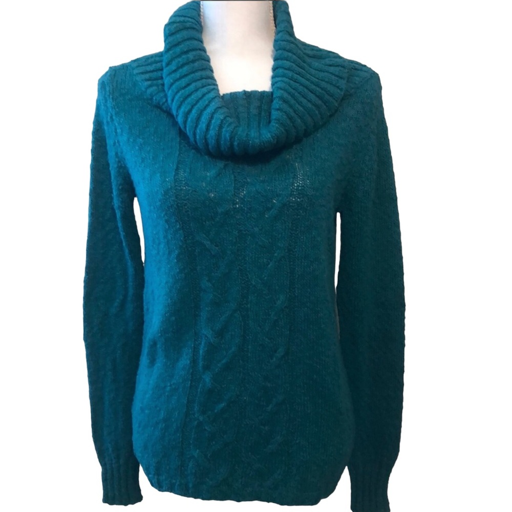 Tommy Bahama Green Cowl Neck Sweater